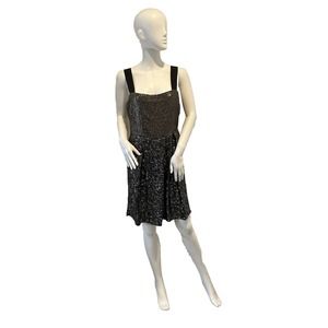 REISS Womens Gold Silver Sequin Dress Size 8 US